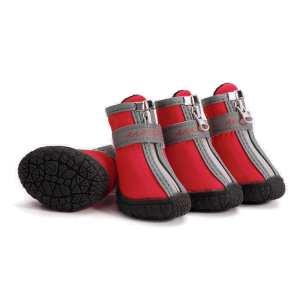 Pet Depot Express Botas Para Mascota Rojas Suela Hule 4.8 Cm Sp