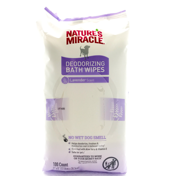 Deodorizing Bath Wipes Lavender Scent